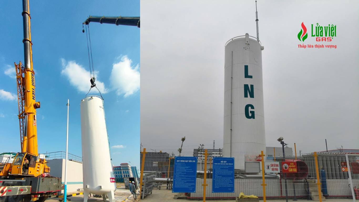 Thi công trạm LNG LG Hải Phòng