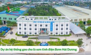 Lắp đặt hệ thống gas LPG cho lò sơn tĩnh điện tại Hải Dương